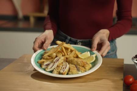 Cordon bleu in friggitrice ad aria