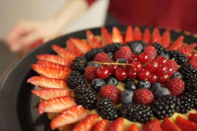 Crostata di frutta in friggitrice ad aria