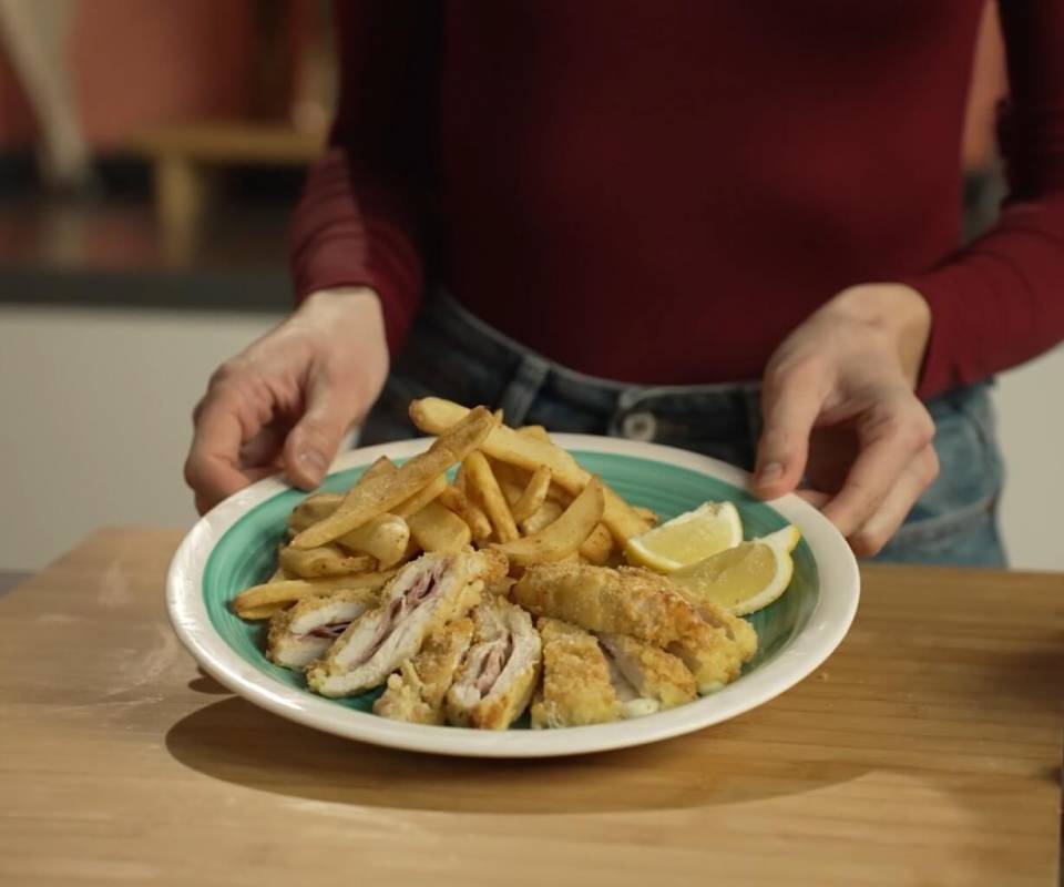 Cordon bleu in friggitrice ad aria