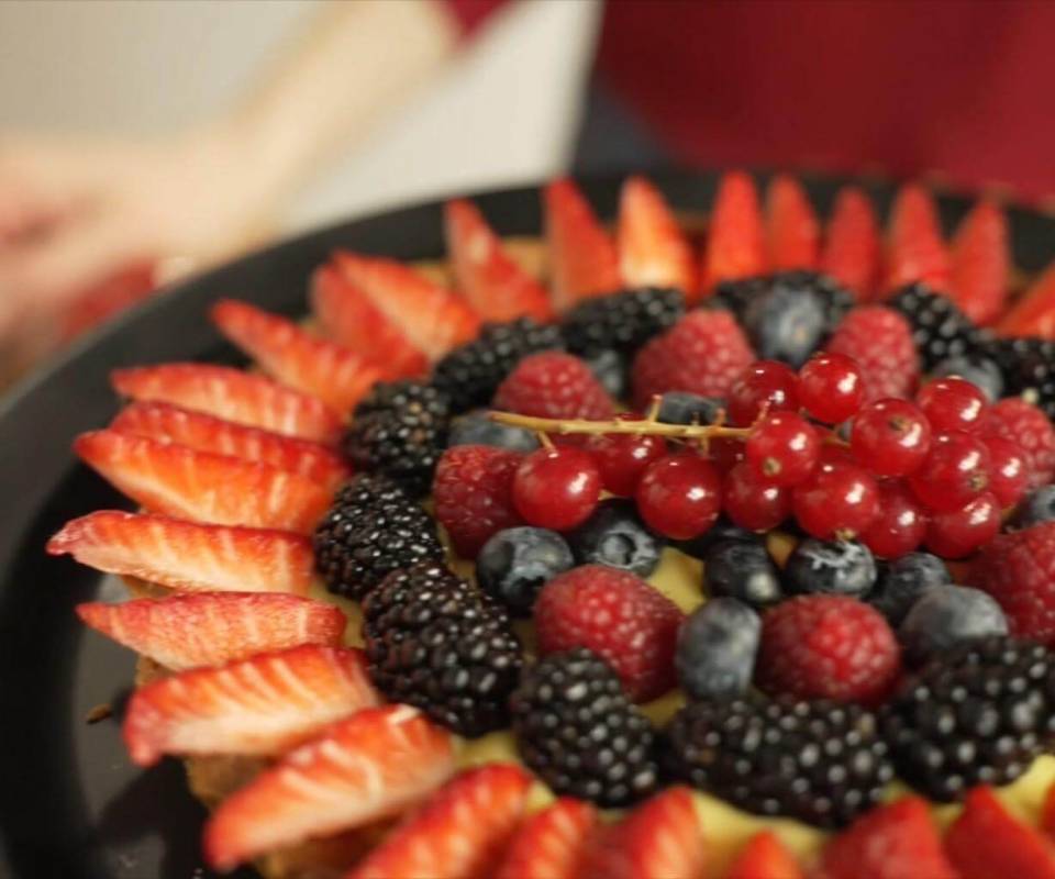 Crostata di frutta in friggitrice ad aria