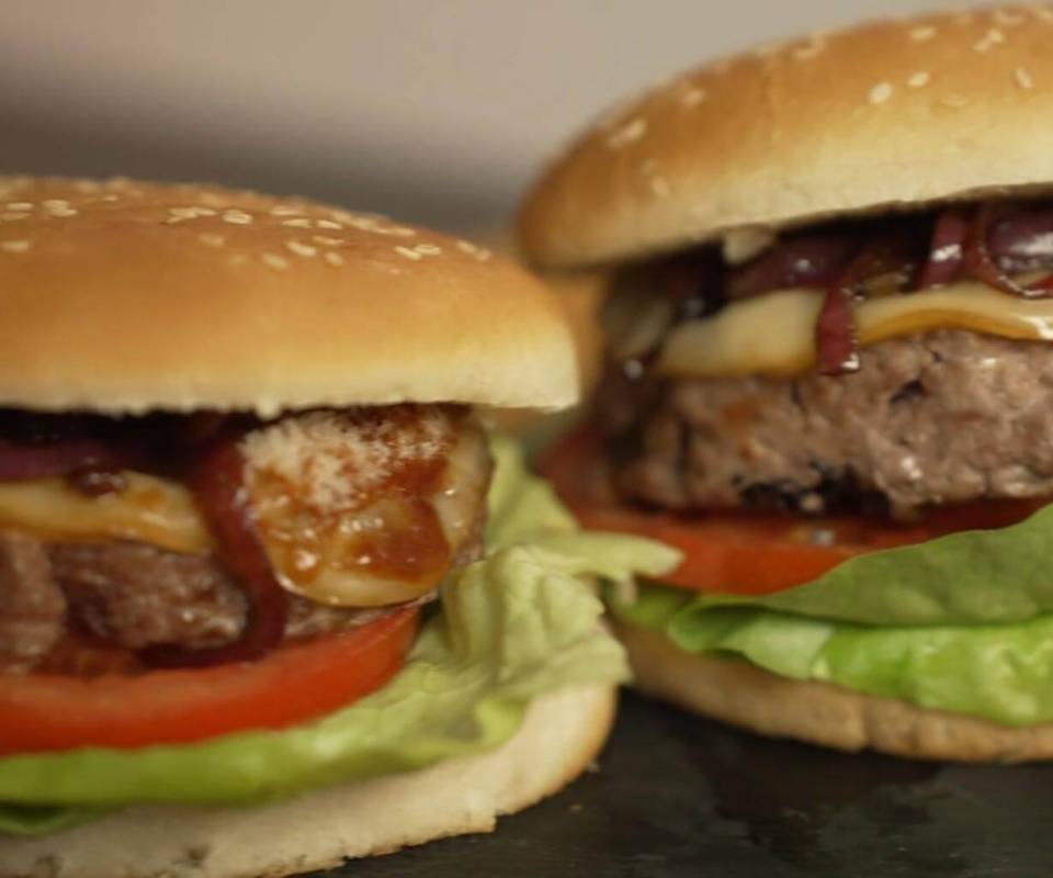 Hamburger in friggitrice ad aria