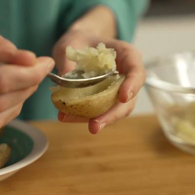 remove the potato pulp