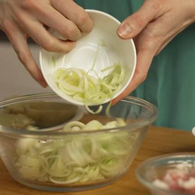 Create the filling for potatoes
