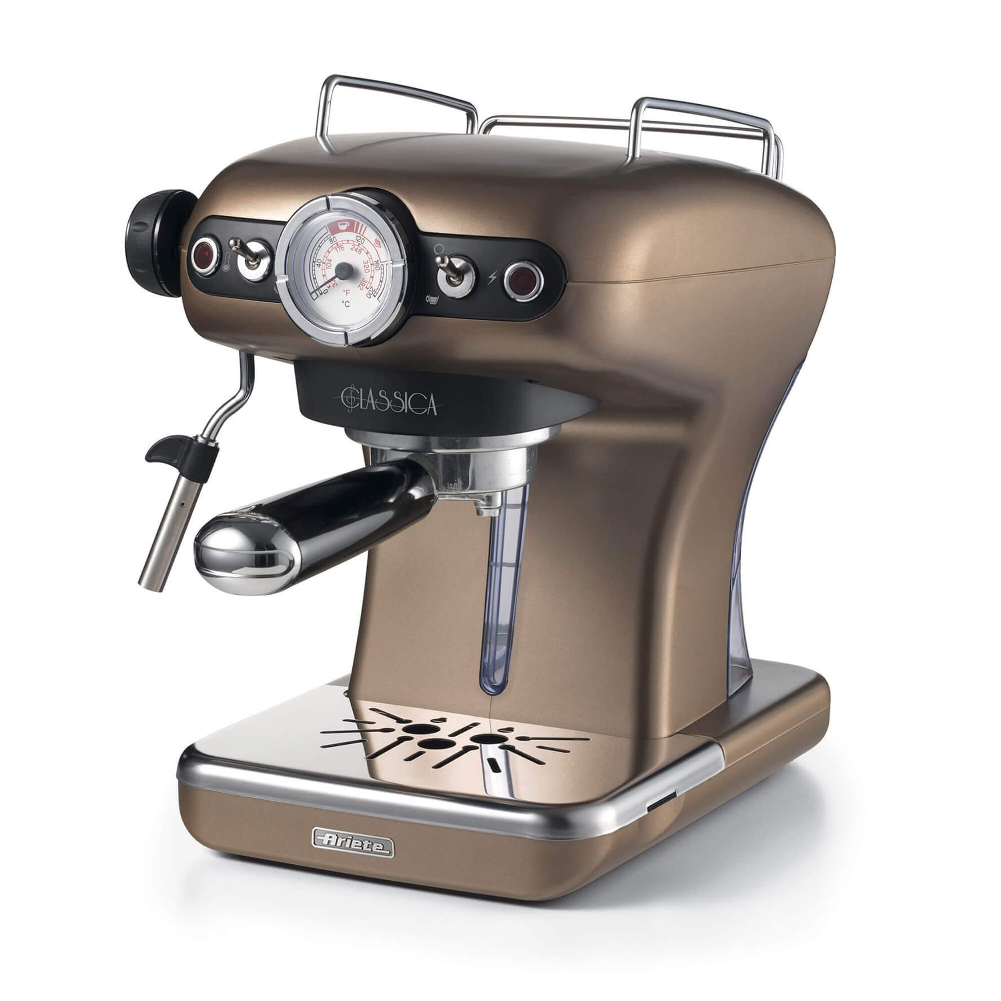 Ariete 1389 BZ Classica Espresso Bronze Coffee Machine 