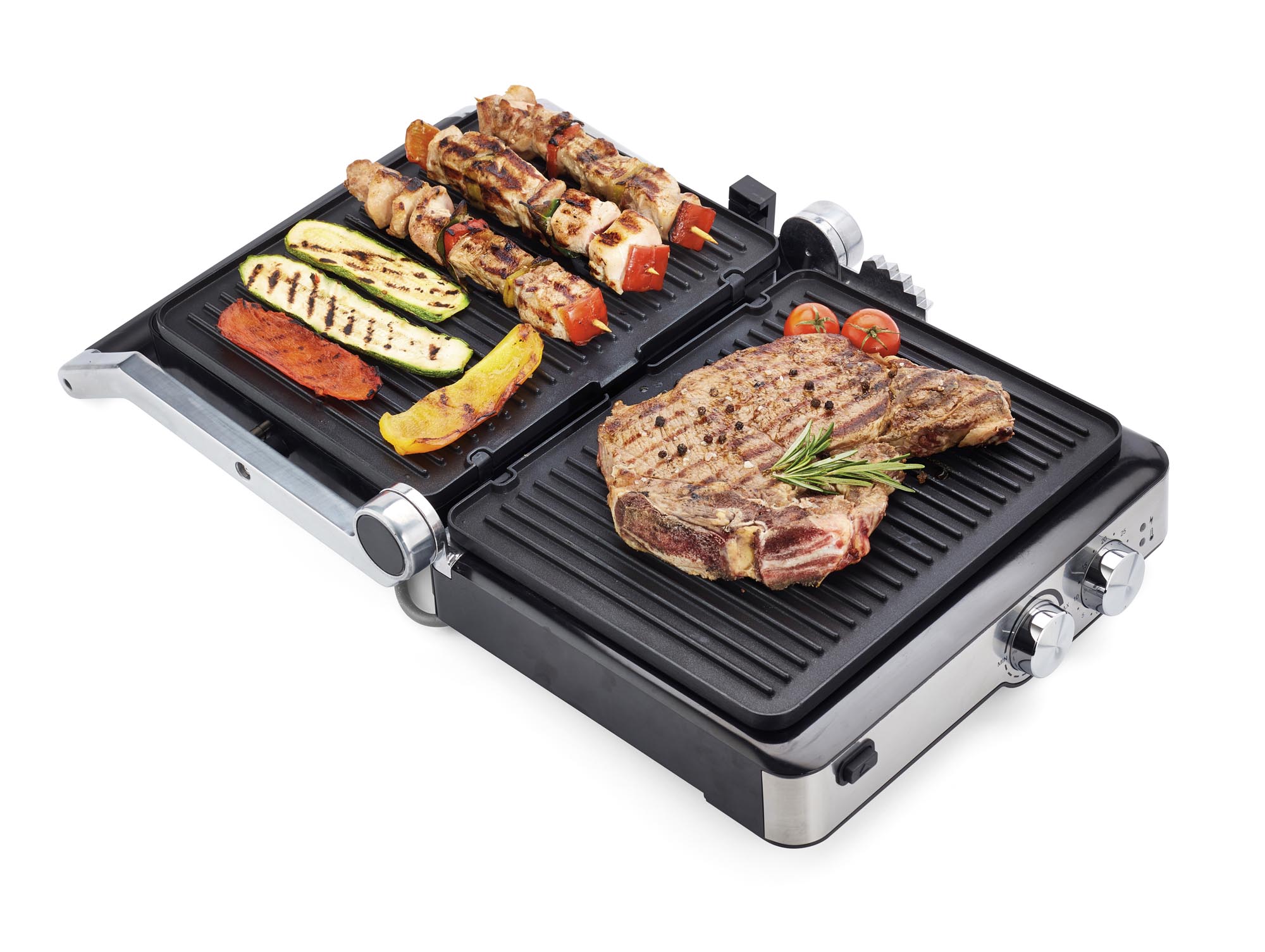 Electric table grill with 2 plates | Grill & Taste | Ariete