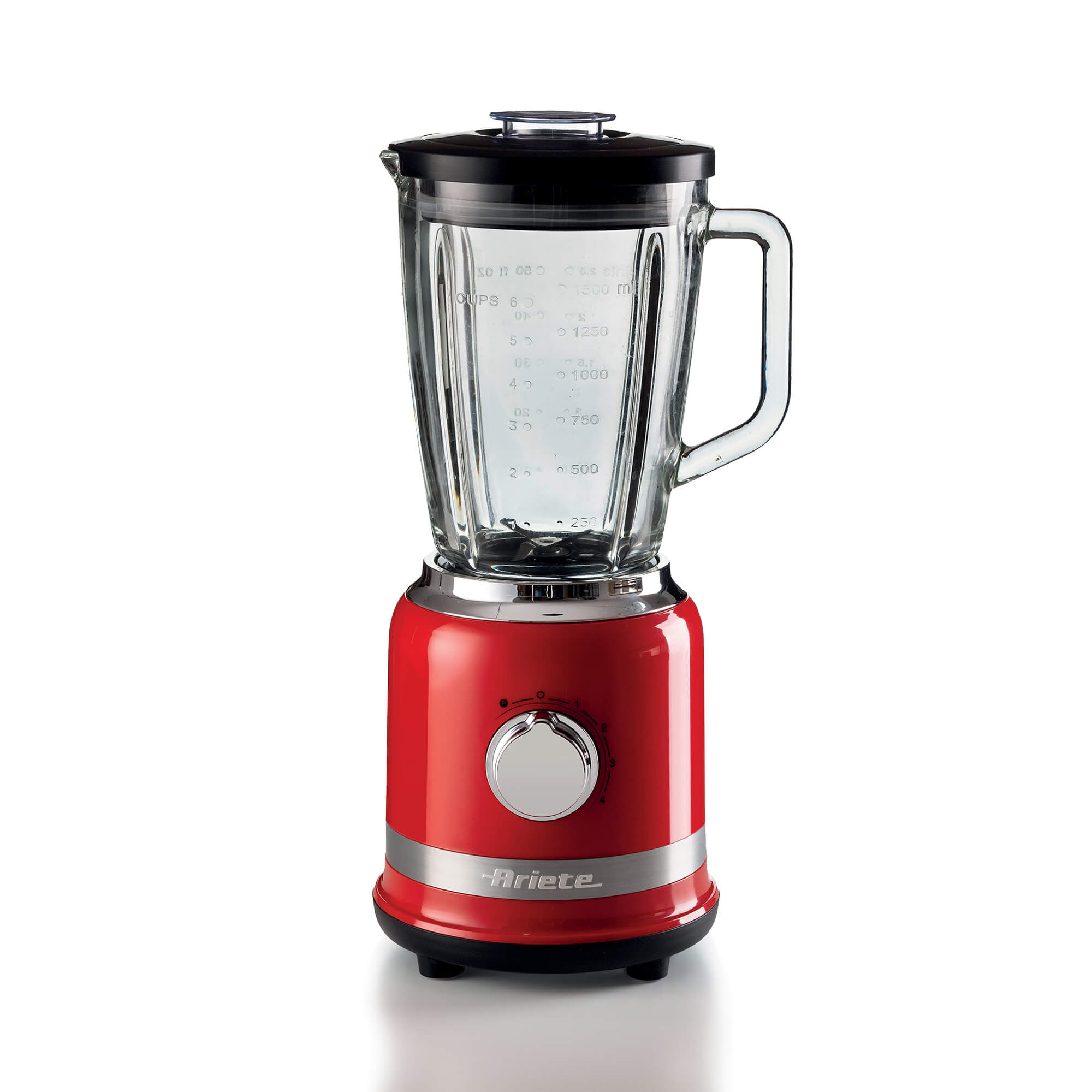 Red blender with glass cup, Modern Line