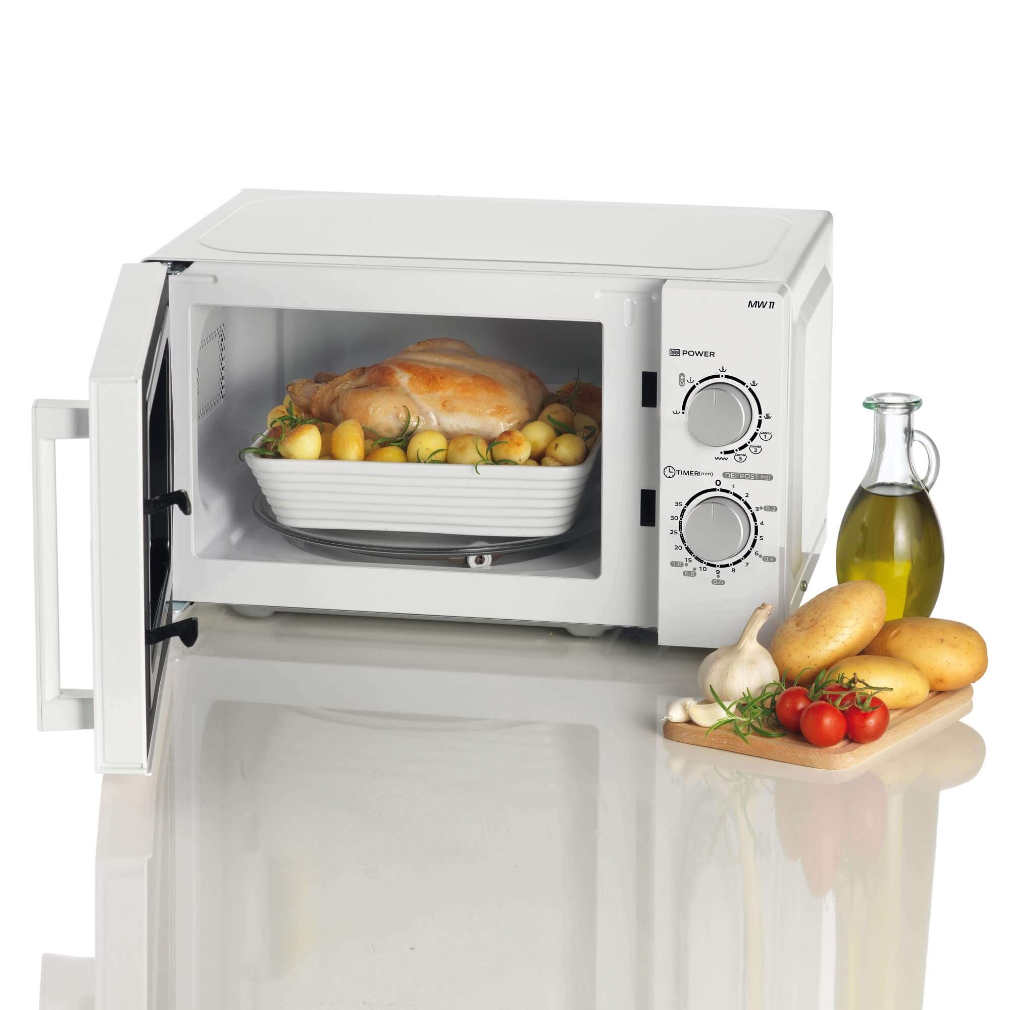 Forno a microonde digitale da 1000W con grill e defrost 11 livelli di  cottura