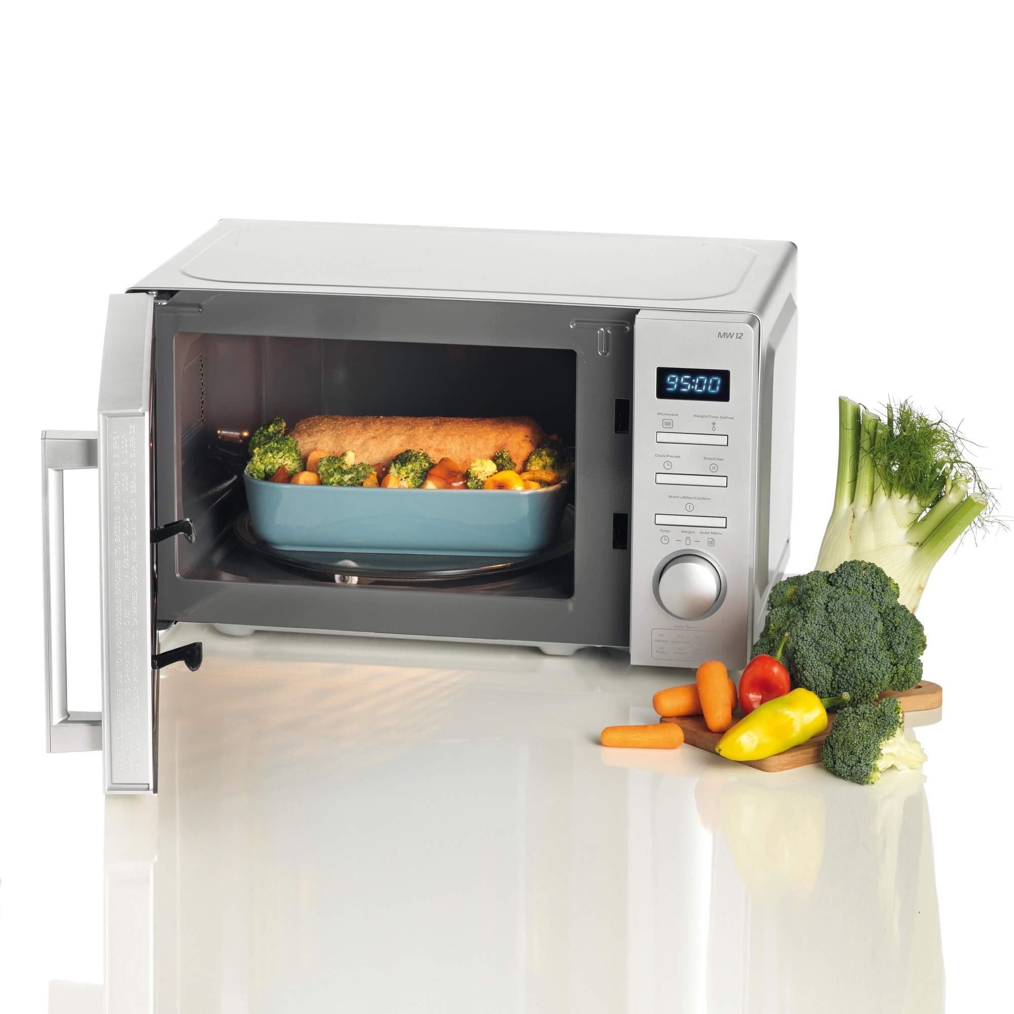 Mini Forno Microonde Indipendente, 800 W 12 L Forno A Microonde, Forno A  Microonde Meccanico Controllo Uniforme Della Temperatura, Facile Da Pulire