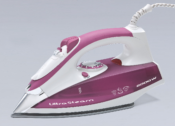 Electric Steam Iron,1715Watts Stainless Steel Soleplate Self-Cleaning Steam Iron 
