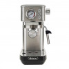 Ariete 1381 Macchina da caffè con manometro, compatibile con caffè in polvere e cialde ESE, 1300 W, Capacità 1,1 L, 15 bar di pressione, Filtro ½ tazze, Dispositivo Cappuccino, Silver