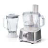 Ariete 1783 Robomax Metal - Robot da cucina con frullatore - tritatutto - spremiagrumi - impastatore - disco per affettare - 2100 W - Bianco e Argento