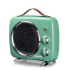 Termoventilatore Vintage, Freddo e Caldo, Termostato regolabile, Maniglia per facile trasporto, 2000 W, Verde