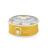 Ariete 617 Yogurella - Yogurtiera Elettrica - 7 vasetti in vetro - 1,3kg di yogurt fatto in casa - 20 Watt - Bianco e Giallo