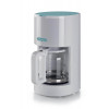 Ariete 1394 Macchina Caffè Filtro Breakfast, Macchina per caffè americano, Capacità 12 tazze, Finestra livello acqua, Indicatore luminoso di accensione, Filtro e portafiltro lavabili, White & Aegean Teal