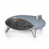 Ariete 8211 Termoventilatore da tavolo, Stufetta elettrica, 2000W, Termostato, Silenzioso, Griglia e piedi cromati, Celeste