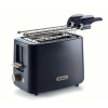 Ariete 157 Tostapane Breakfast, 760W, Capacità 2 fette di pane, Pinze in acciaio inox, 7 livelli di doratura, Pulsante stop, Tocco freddo, Dark & Sahara Grey