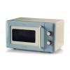Ariete 3960 Forno a microonde Vintage, 800W, Capacità 20L, 3 funzioni, 6 livelli di cottura, Timer, Celeste