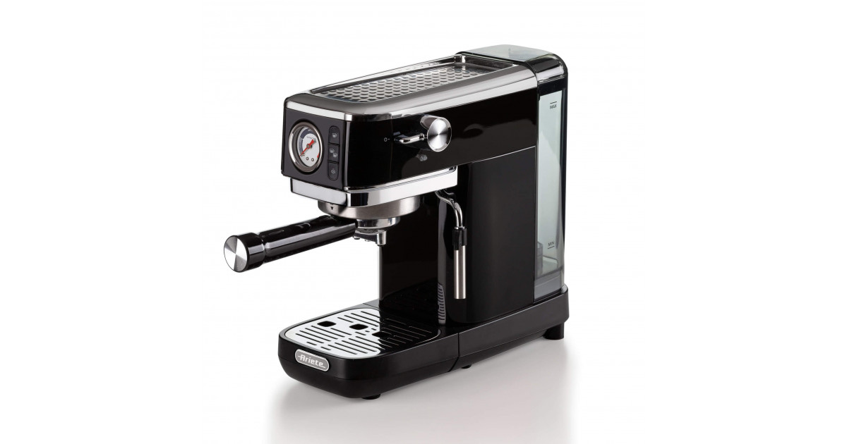 Metal Coffee Machine with Pressure Gauge Black, Espresso 1381