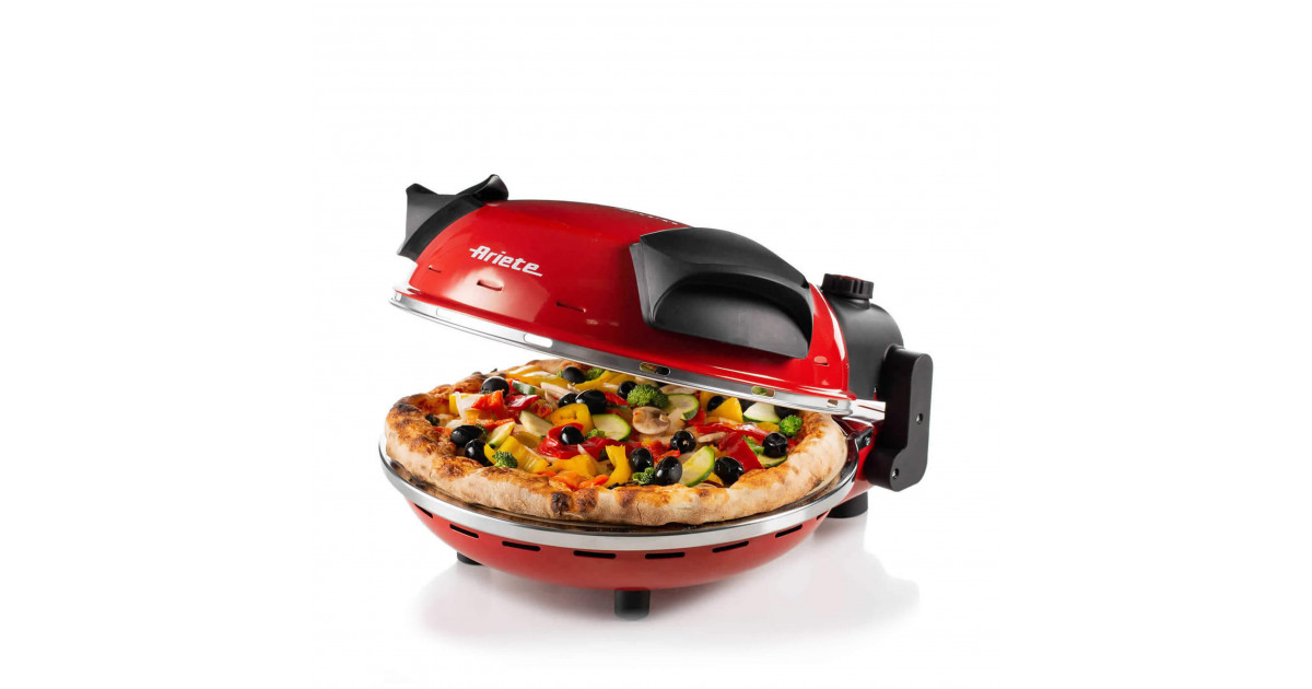 Red oven for homemade pizza | Pizza oven in 4 minutes - Ariete (EN)
