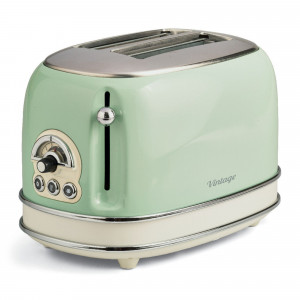 Vintage toaster 2 slice green