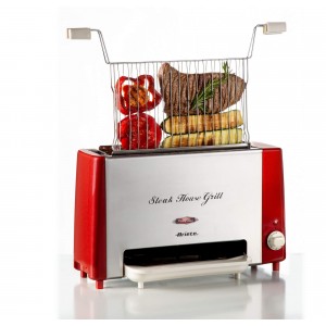 Ariete Toast /& Grill Slim 1911//10 Bistecchiere e griglie antiaderente 1911