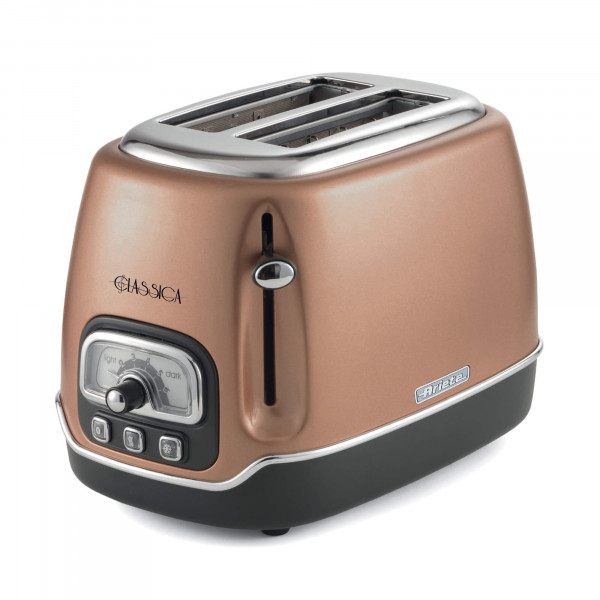 Toaster 2 slices without tongs Classica Copper