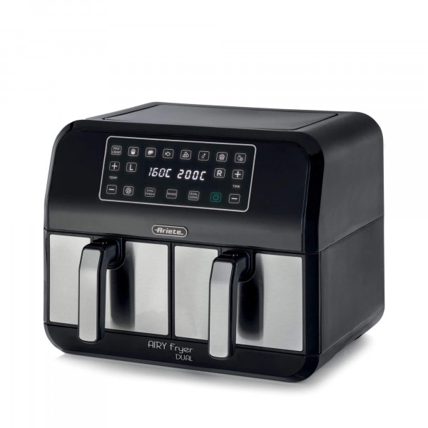 Ariete 4617, Airy Fryer Compact, Friggitrice Ad Aria, Capacità 2 L, 1000 W,  Temperatura Max 200°C, Nero : : Casa e cucina