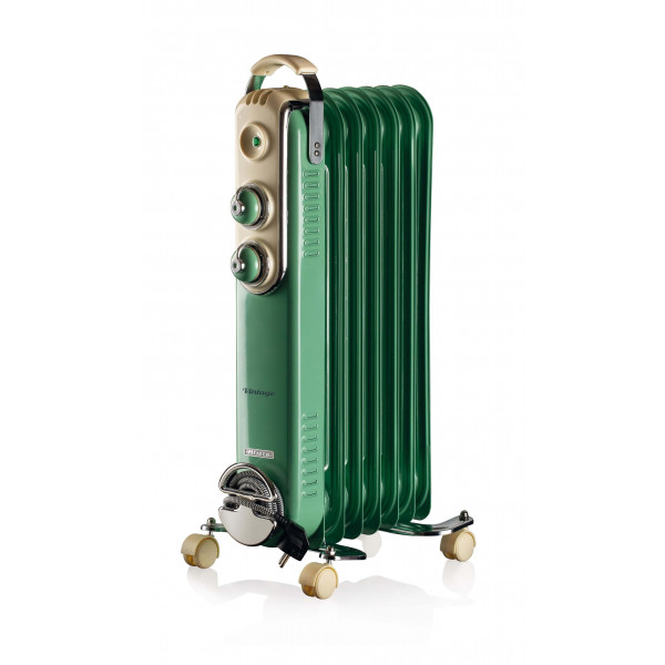 7-element oil radiator green