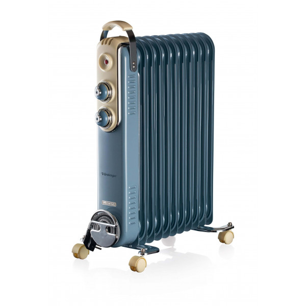 11-element oil radiator blue