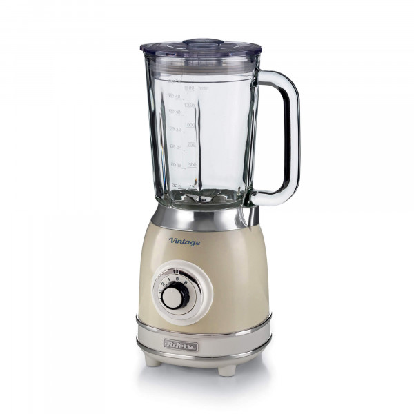 Blender with Vintage Beige Glass Cup