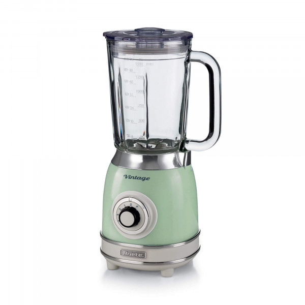Blender with Vintage Green Glass Cup