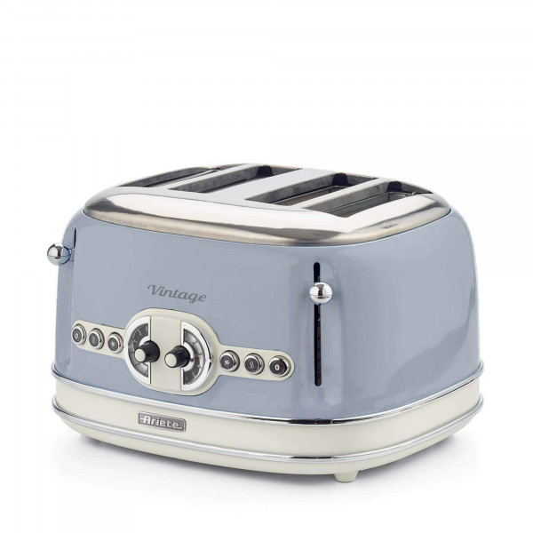 blue vintage toaster 4 slices