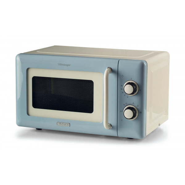 Use the Vintage Microwave Oven to quickly heat, cook and defrost food