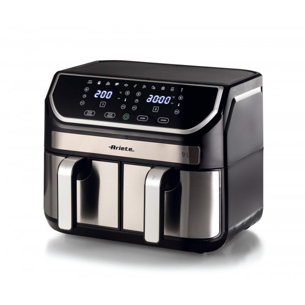 3367 - ARIETE 4616 AIRY FRY DIGITAL 2,6 LT FRIGGITRICE ELETTRICA AD ARIA  CALDA NERO / ARGENTO - ARIETE