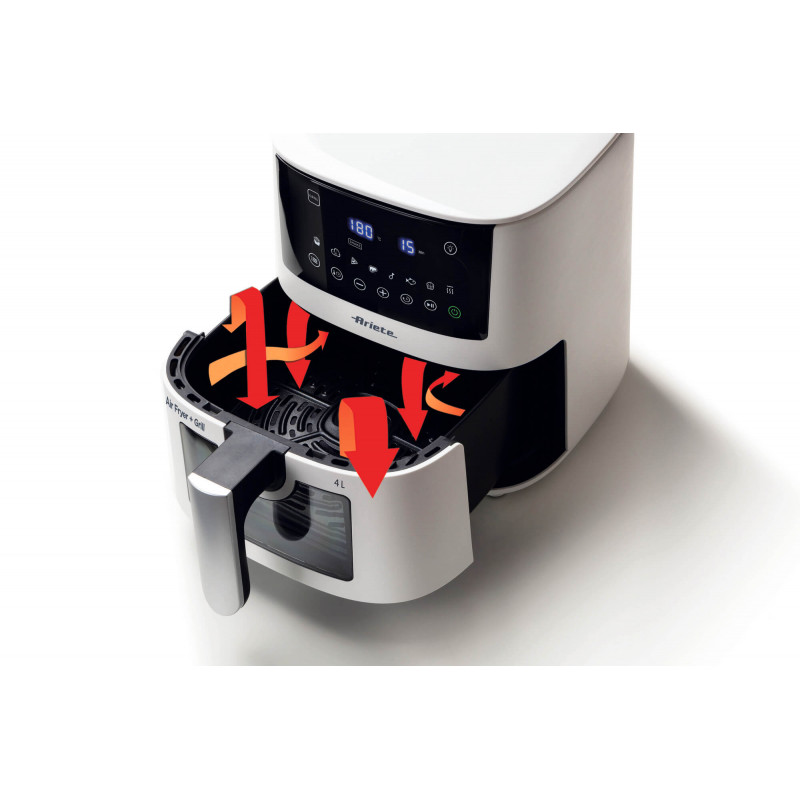 Friggitrice Ad Ariete 4L, 1400W - 9 Programmi, Funzione Shake E Grill, Temperatura 200°C, Bianco - Foto 11