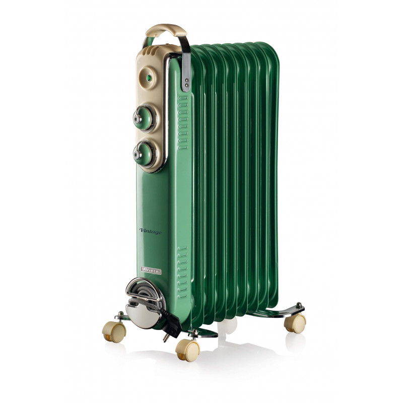 Oil filled radiator 9 elements Green