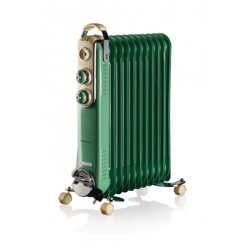 11-element oil radiator green