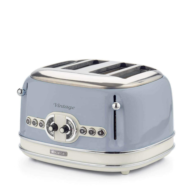 blue vintage toaster 4 slices