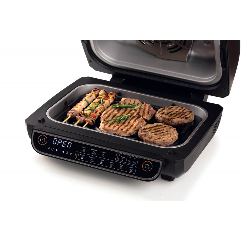 Friggitrice ad Aria 7 litri, Emphsism Air Fryer XXL con Finestra di Visualizzazione 1700W, Friggitrice senza Olio, 10 Programmi di Cottura, Risultati Veloci, Capacità 5-7 Persone, Touchscreen
