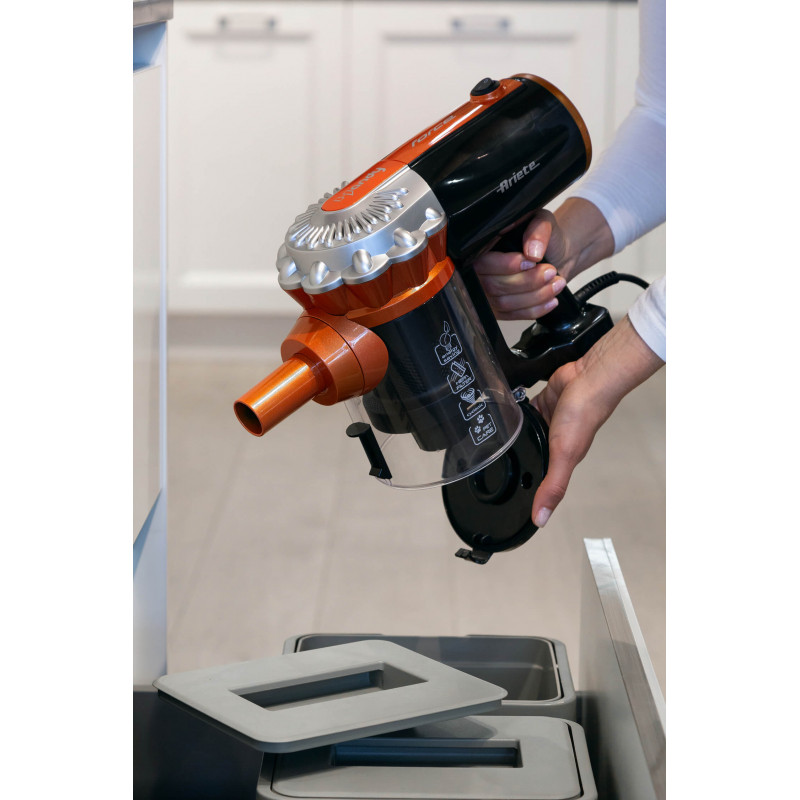 Balai électrique Filaire Ariete Handy Force 2361 - Léger, Avec Double Brosse Et Fonction Aspirateur Portable