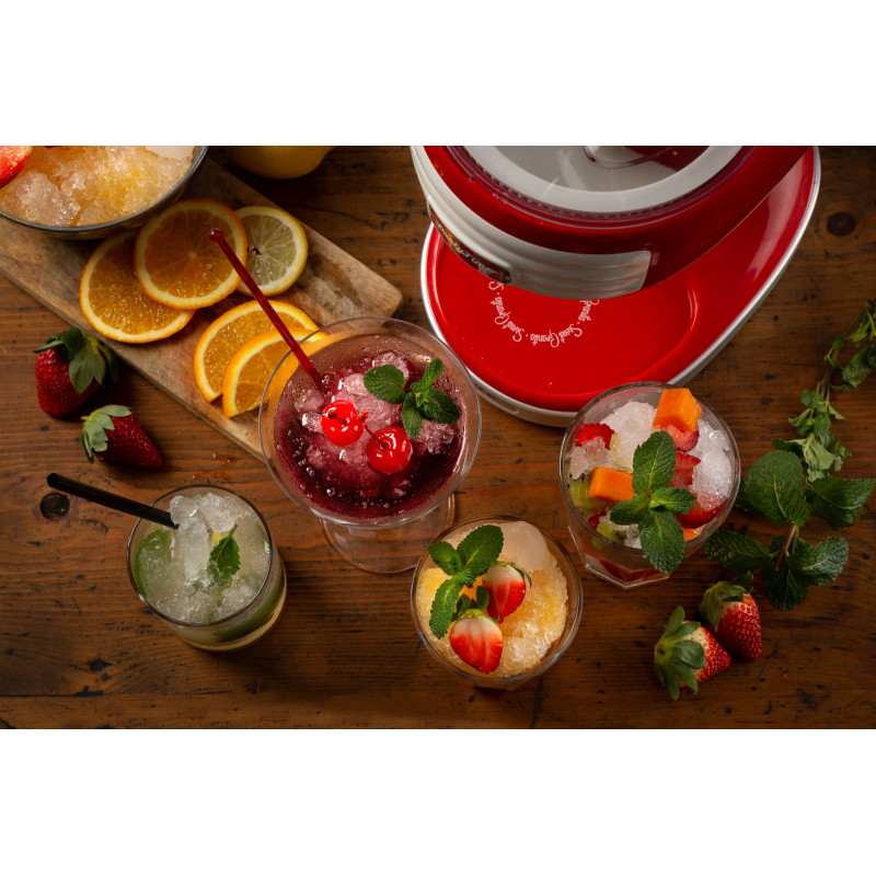 ARIETE 76 Ice Crusher Party Time, Macchina per tritare il ghiaccio, 30 W, Cestello tritaghiaccio