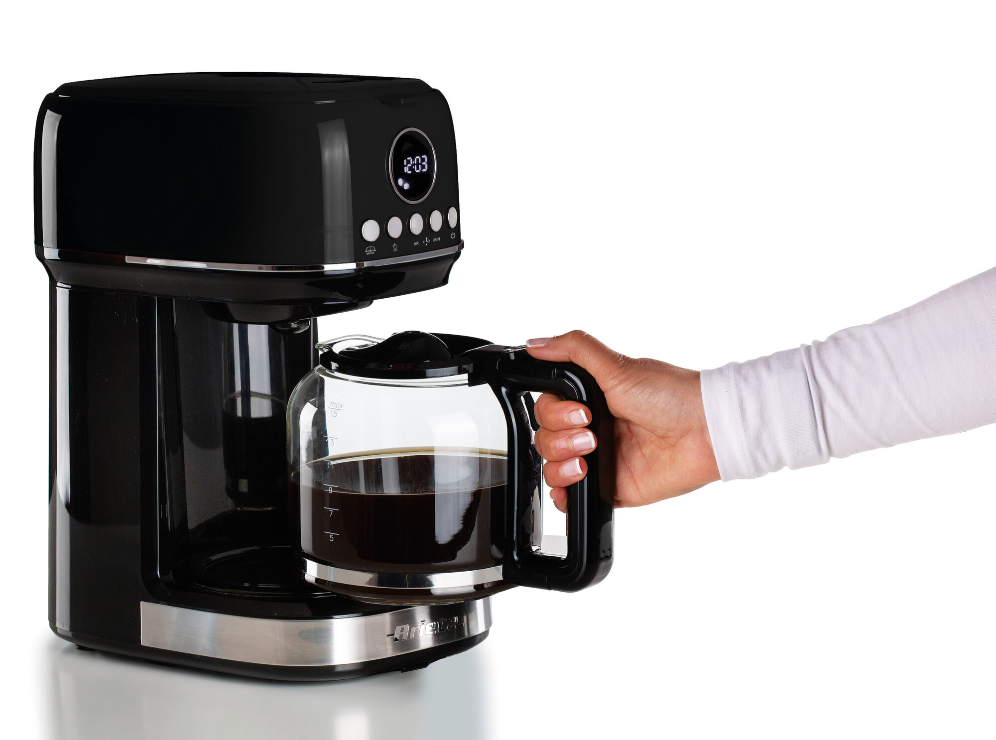 Acquista Macchina da caffè piccola semiautomatica per uso domestico,  macchina per caffè americano a doppia tazza, moka automatica
