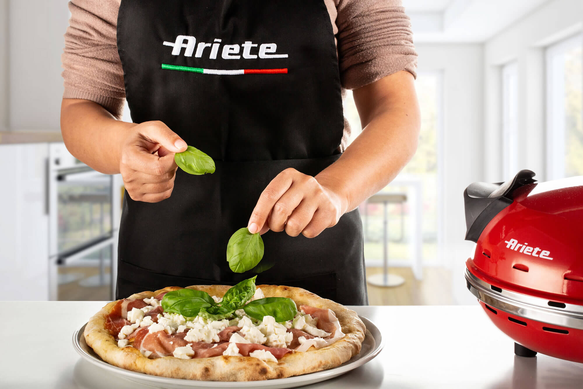 Ariete Pizza in 4 minuti 918 bianco Forno elettrico pietra refrattaria