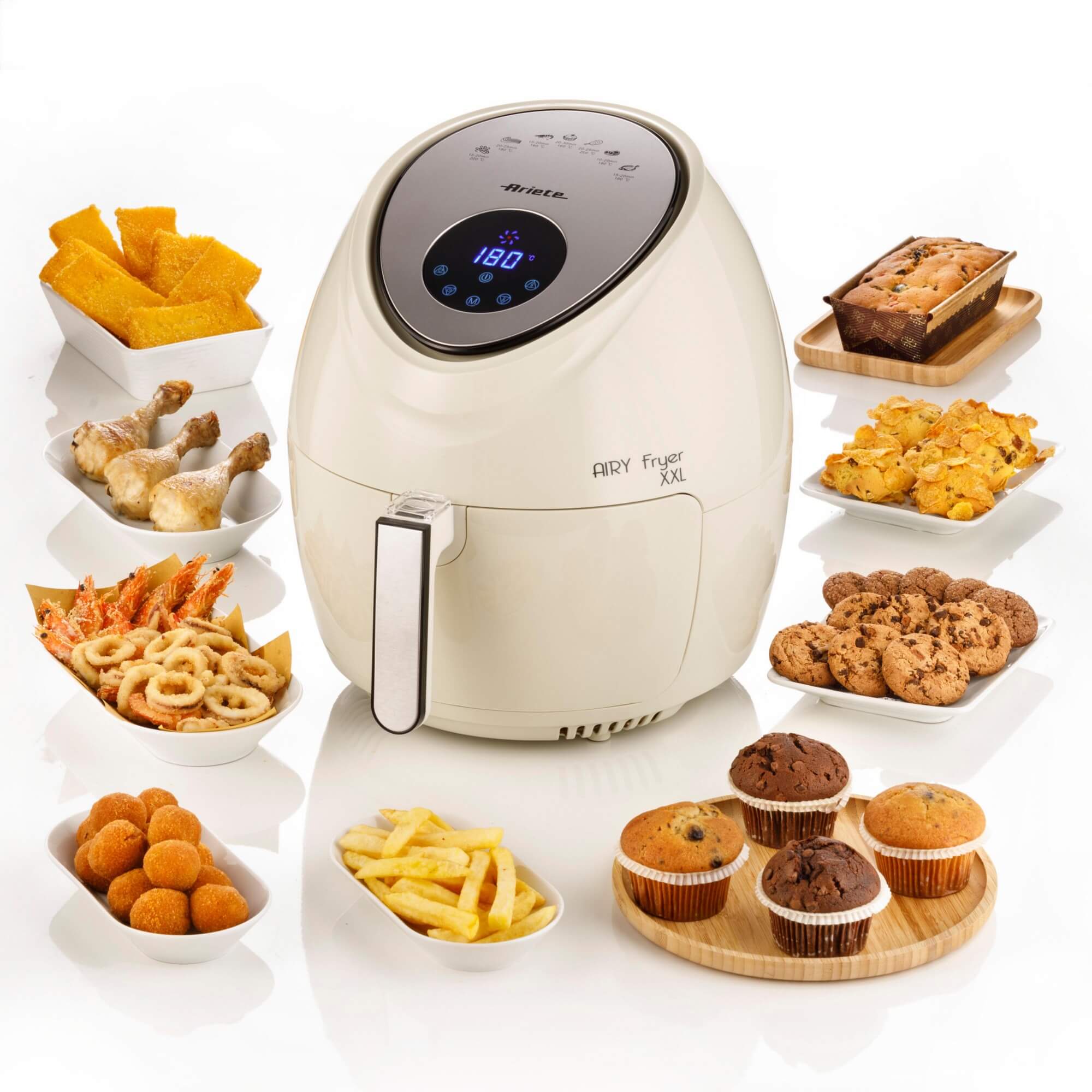 Ariete 4618/02 00C461802AR0 Airy Fryer Xxl Friteuse à air 5,5 litres -  beige