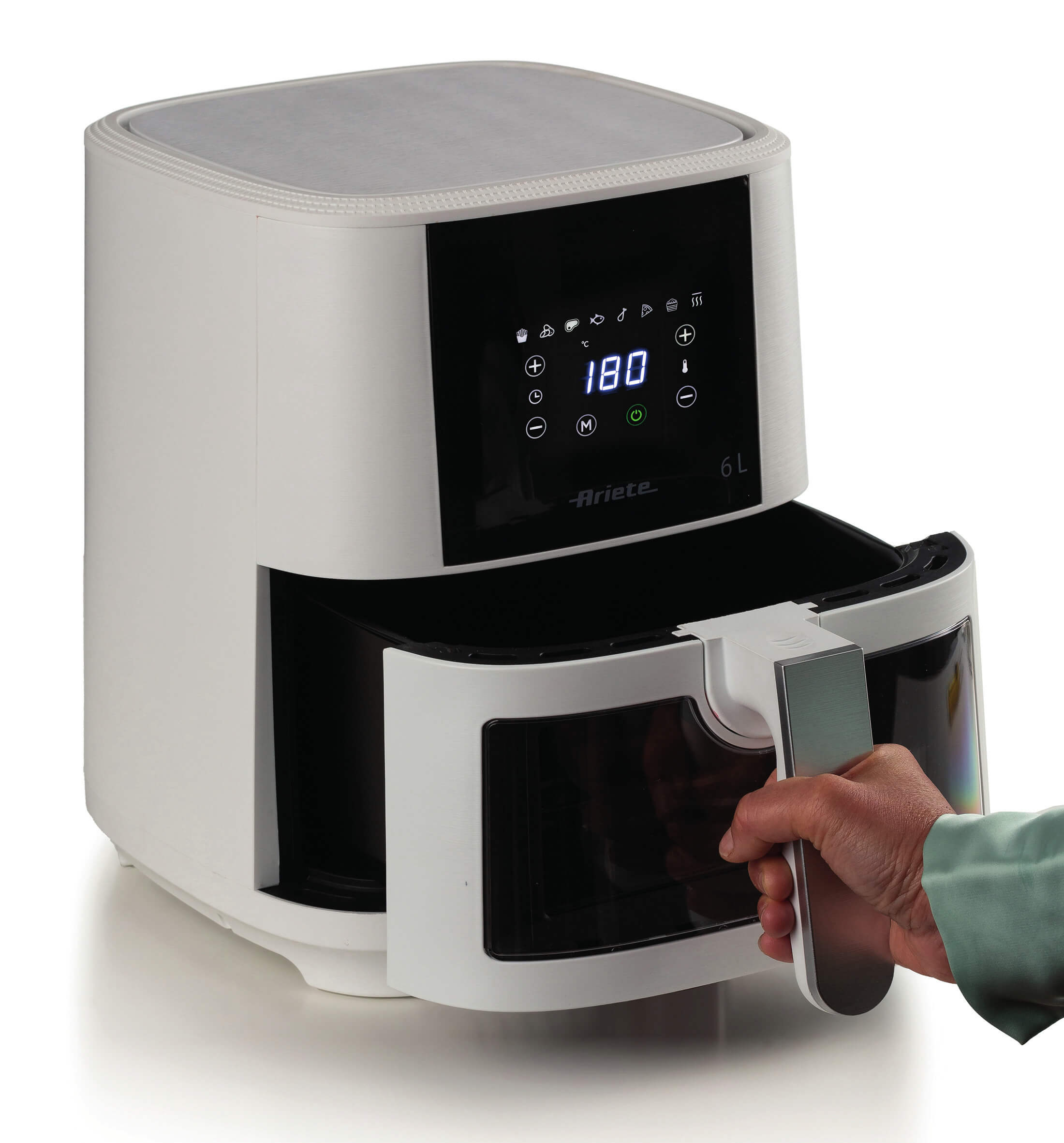 Contenitore Ciotola Per Friggitrice Ad Ariete Airy 6L Modello 4626 - Con Manico E Finestra - Foto 5