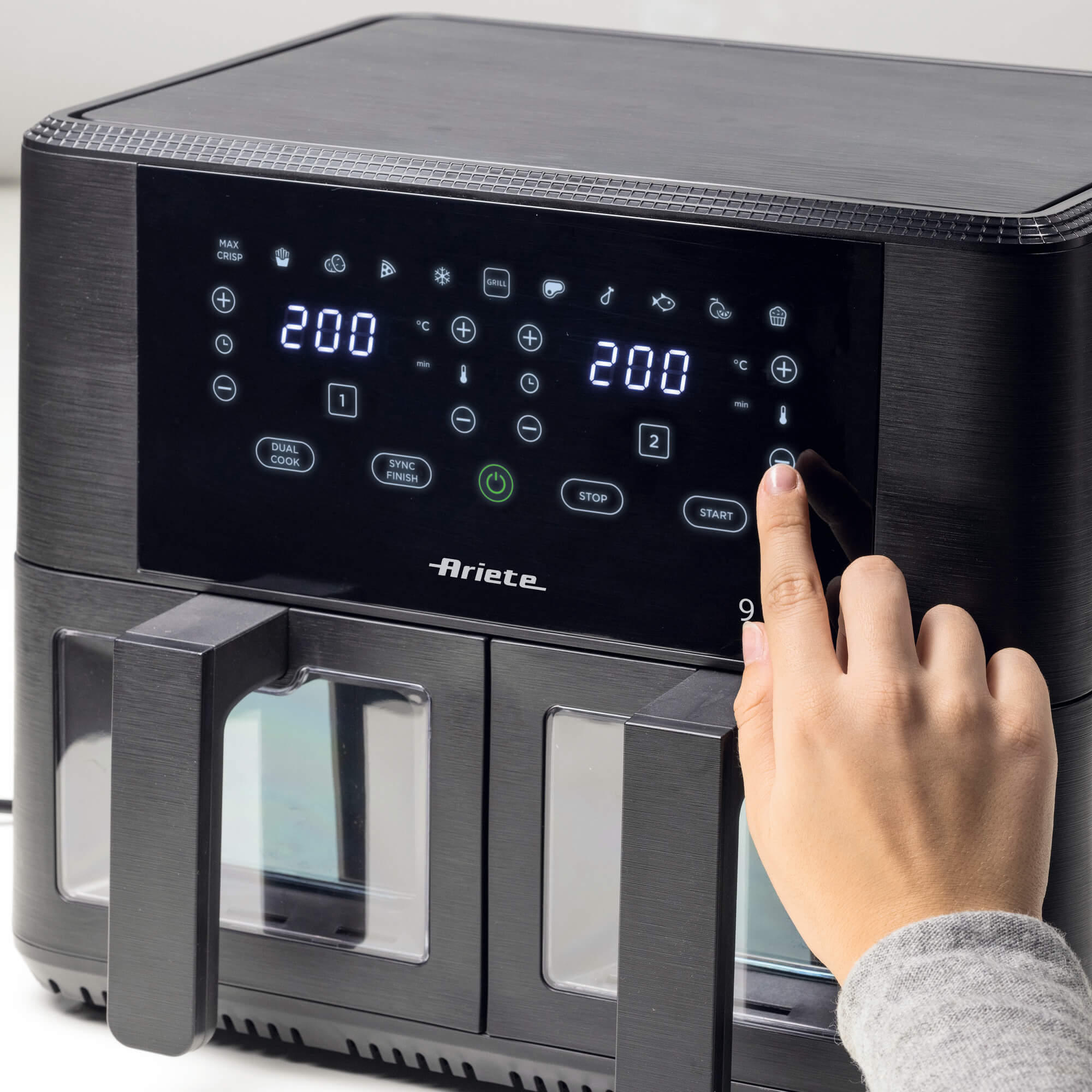 Friggitrice Ad Aria 9 Litri Air Fryer XXL: Perfetta Per Tutta La - Foto 12