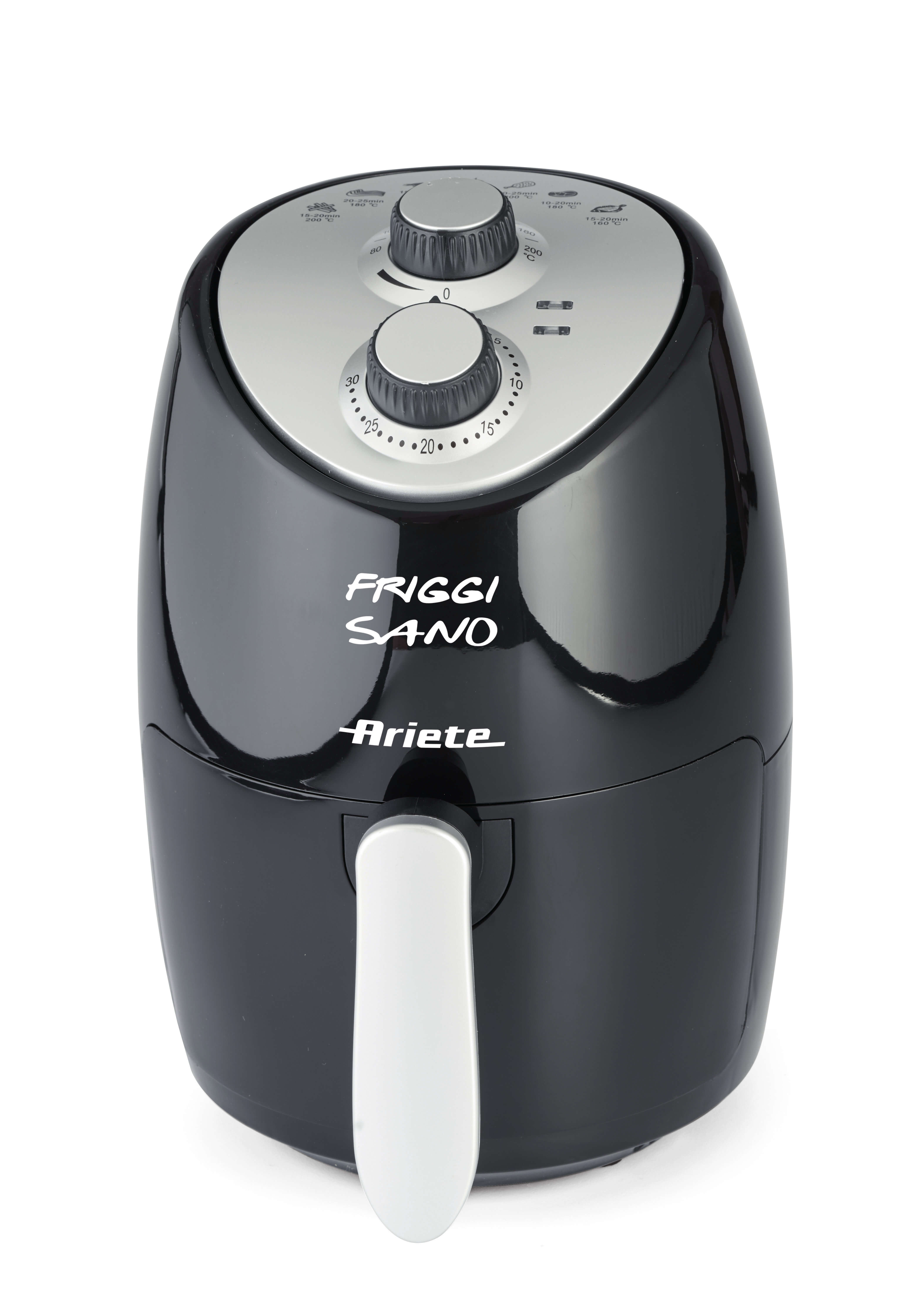 Friggitrice ad Aria 2 Litri, Airy Fryer Mini, Ariete 4617 Nero