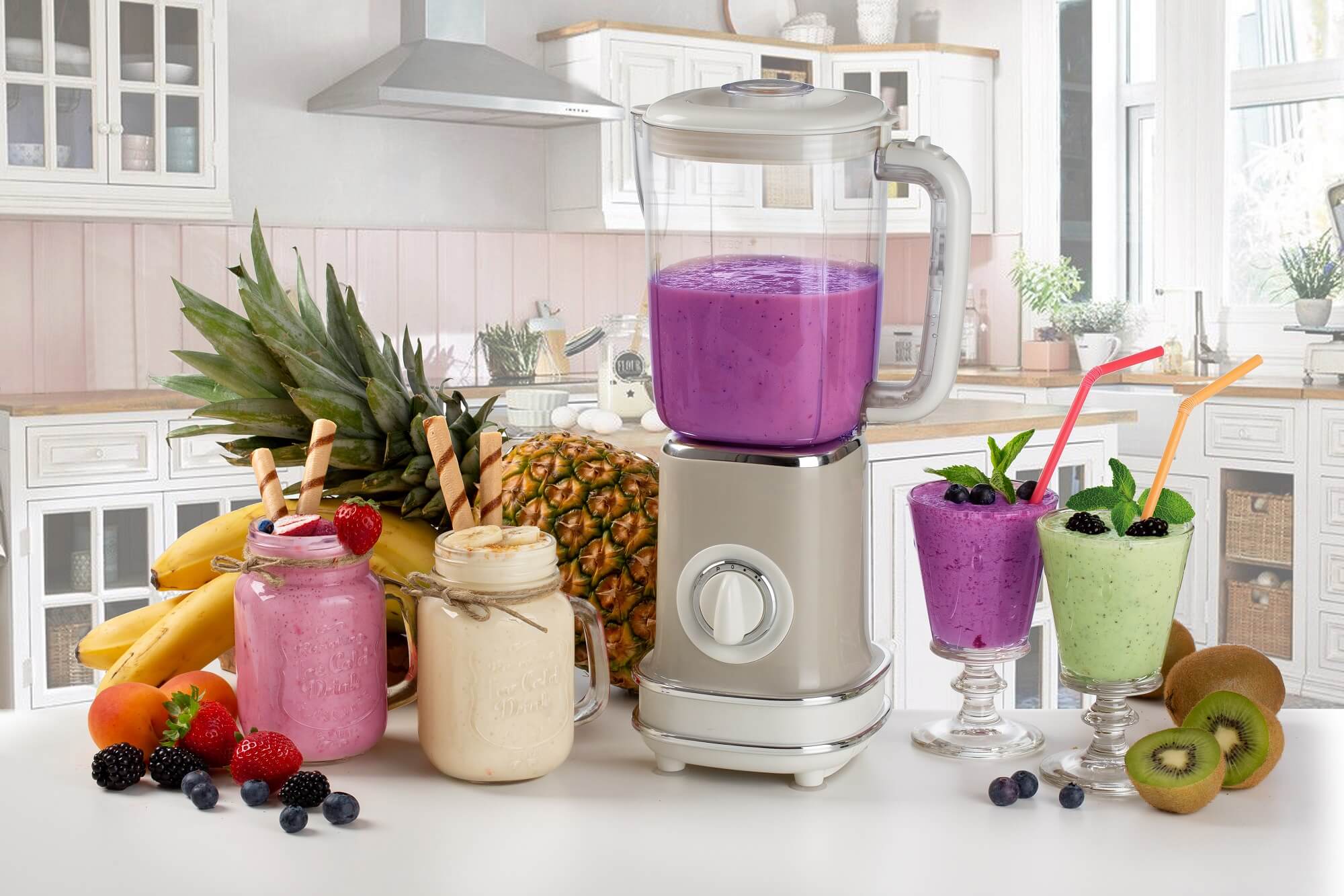 Spacesaving blender Beige Vintage blender Beige Ariete (EN)