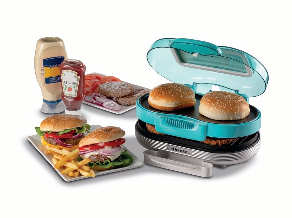 Electric burger table grill, Hamburger Maker Party Time