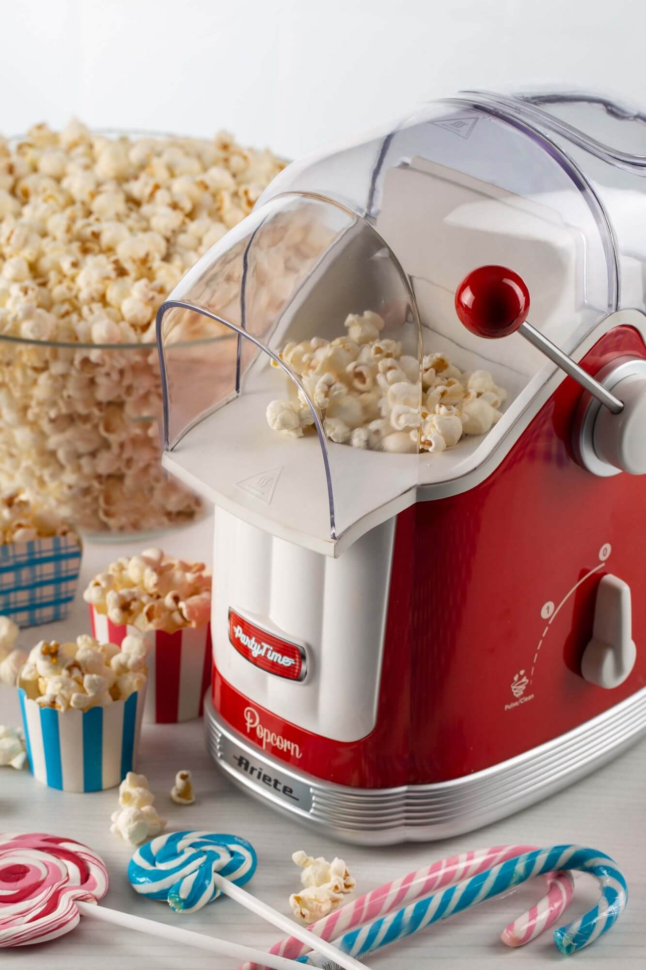 Pop Corn Machine - Pop Corn Maker Party Time Red - Ariete 2958 Blue 